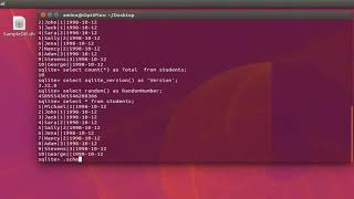 How To Use SQLite Functions On Ubuntu Linux