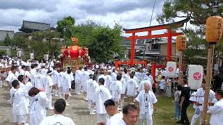 御旅所進発愛宕社神輿2023年嵯峨祭還幸祭