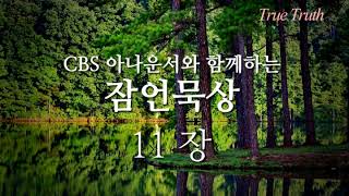 CBS 아나운서의 목소리로 듣는 잠언 11장