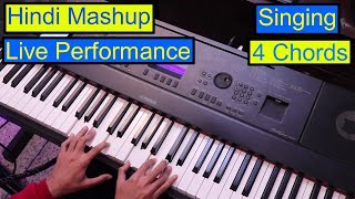Hindi Mashup Songs Singing Tutorial Piano Chords Live Performance Piano Lesson #290