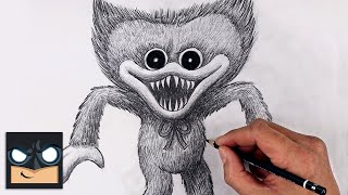 How To Draw Huggy Wuggy | Poppy Playtime Sketch Tutorial