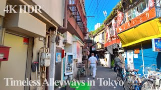 Timeless Alleyways in Tokyo : A Peaceful Autumn Walk | Japan | 4K/HDR with Google Maps and subtitles