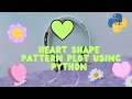 Heart shape pattern plot using python