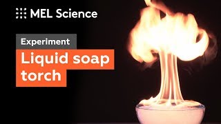 That's why you shouldn't ignite liquid soap ("Fiery foam" experiment)