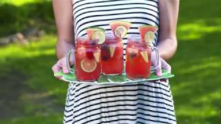 Watermelon Sangria in a Watermelon | Delish