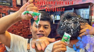 natural ways to deal with dry hair | use coconut milk