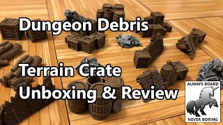 Dungeon Debris Terrain Crate Unboxing, Review \u0026 Painting Guide | Dungeon Scenery from Mantic Games