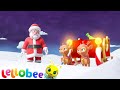 Santa's Christmas Sleigh Song | Christmas Baby Song | Lellobee | Moonbug Kids