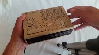 RADIO DESPERTADOR VINTAGE SONY MOD ICF - C2W FM/AM AÑO 1988