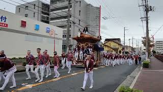 【HD高画質】泉大津市市制80周年記念だんじりパレード 千原町 だんじり 令和4年 2022年‎9月‎23日