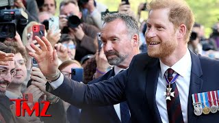 Prince Harry Showered with Love from Public During Dueling Event with Charles | TMZ TV