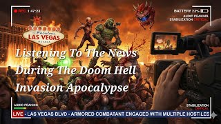Listening To The News During the Doom Hell Invasion Apocalypse