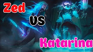 Zed vs Katarina League of legends #2 😱 😱 😱