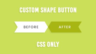 CSS Only Custom Shape Button with Hover Effects | Html CSS Tutorial