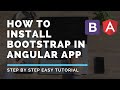 How to add bootstrap in angular 11?