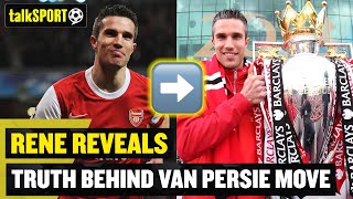 Van Persie felt he HAD to leave Arsenal for Man United to win trophies, reveals Rene Meulensteen! 🙏🏆