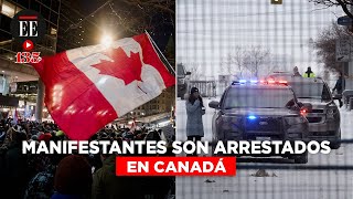 Canadá: Policía desaloja manifestantes a la fuerza en Ottawa | El Espectador