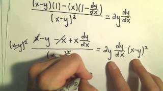 Implicit Differentiation - More Examples #4