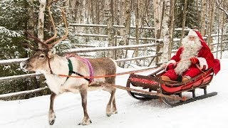 Winter in Santa Claus Hometown Rovaniemi Lapland Finland travel video real Father Christmas tourism