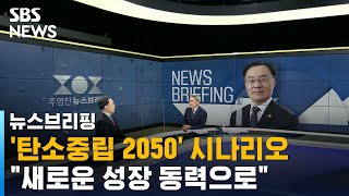 "'탄소중립 2050' 시나리오…새로운 성장 동력으로" / SBS / 주영진의 뉴스브리핑