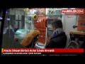 araçta sıkışan sürücü acılar İçinde kıvrandı