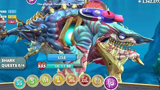 NEW GIANT SHARK IN HUNGRY SHARK WORLD -  UNLOCKING NEW SHARK - GAMEPLAY MOD MENU PART 18.