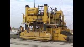 GOMACO GHP-2800 Concrete Paver, Slipforming Airport Apron With 3D Stringless Guidance