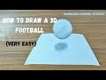 How to Draw Soccer Football - Drawing 3d Floating Football- Manikganj Drawing Academy