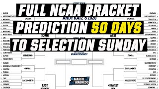 2020 March Madness bracket predictions, 50 days from Selection Sunday