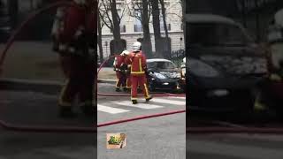 😂BOMBEIROS FRANCESES NÃO CONSEGUEM APAGAR O FOGO DE UM CARRO