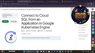 Connect to Cloud SQL from an Application in Google Kubernetes Engine || #GSP449 #qwiklabs #google