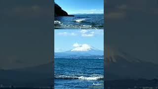 湘南江ノ島👸江ノ島裏道✨白雪富士山🗻富士見浜🌊2025年1月10日✨