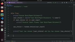 ASMR Programming-Rock, Paper, Scissors Game in Python-No Talking