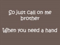 Lean On Me- Bill Withers (Lyrics)