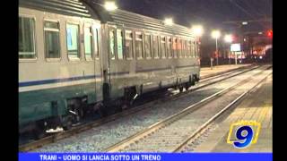 Trani | Uomo si lancia sotto un treno