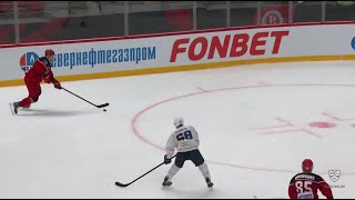 Владислав Кара забивает гол/Vlad Kara expands his scoring streak