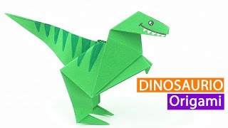 Cómo hacer un dinosaurio de papel en origami