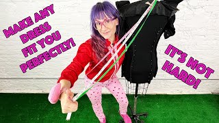 How To Alter And Tailor A Dress That's Too Big To Make It Smaller! 3 Easy Steps!