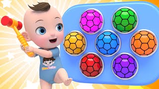 Baby Color Hammer Song! | If You’re Happy And You Know It Nursery Rhymes | Baby & Kids Songs