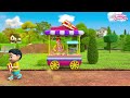 wheels on the bus indoor playground cartoon sing along with the baby and his buddies