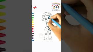 How To Draw Rarity My Little Pony | Equestria Girls