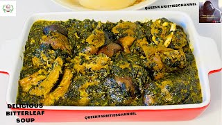 Authentic Nigerian BITTER LEAF SOUP RECIPE| How To Cook Bitterleaf Soup\\ OFE ONUGBU RECIPE #Igbosoup