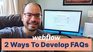 2 Ways to Develop FAQs - a Webflow Tutorial