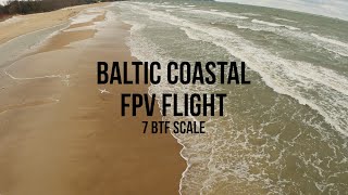 Baltic Bay Coastal storm 2023 - FPV 6inch drone flight