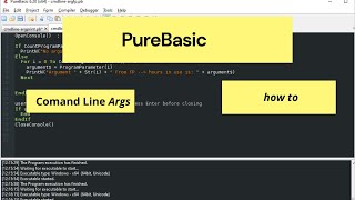 PureBasic Command Line Arguments - How to