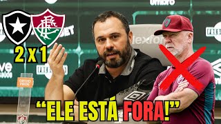 O PRESIDENTE DO FLUMINENSE ACABA DE DEMITIR O TÉCNICO MANO MENEZES! APÓS DERROTA NO CLASSICO