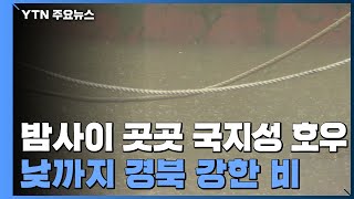 [날씨] 밤사이 곳곳 국지성 호우...낮까지 경북 강한 비 / YTN