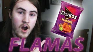 TRYING DORITOS' FLAMAS FLAVORED CHIPS FOR THE FIRST TIME