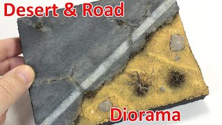 How to make realistic desert road diorama - (Display Stand) - DIY