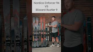 Ski Comparison: 2024 Nordica Enforcer 94 vs Blizzard Rustler 9  #short #skireviews #theskimonster